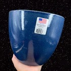 Burley Clay Blue Vase Medium Egg Pot Planter Pottery American Art Pottery 8 t