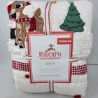 Pottery Barn Kids Rudolph Baby Quilt Christmas New