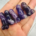 5pc Natural Amethyst Genitalia Quartz Crystal Energy Reiki Healing Stone Gift