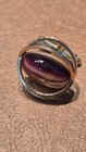 Swank Tiger s Eye Cuff-links Gold Metal Vintage