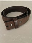 Boy   s Ariat Brown Leather 1    Belt With Patriot Christian Cowboy Buckle Size 28