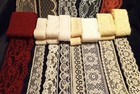 100 Yard Lot Vintage   Nos Lace Edging Trims Eyelet Doll Crafts Multi Color