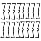 100pcs Pegboard Hook Locks Black Plastic Peg Hook Fixer Display Organizer