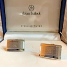 Dolan Bullock Vintage Sterling Silver 925 Cuff Links W box Monogrammed With  c 