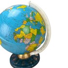 Vintage Tin World Globe Astrology Zodiac Base Mid Century Modern Celestial Decor