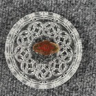 Vintage Hofbauer Collection Echt Bleikristall 6 Crystal Coaster Set West Germany