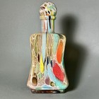 Azzurra Maestri Vetrai Empoli Art Glass Decanter Bottle
