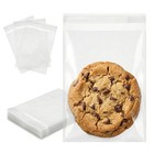 100   Clear Self Sealing Cellophane Bags Cookie Bags Resealable Cellophane Bag Us