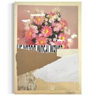 Original Mixed Media Modern Art Collage  taxaceous  9 25x12 5  Signed