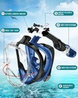 Full Face Snorkel Mask  Snorkeling Gear For Adults With Latest Dry Top Breath   