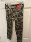 Spanx New  68 Look At Me Now Cropped Seamless Leggings Xl Green Camo