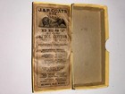 Antique  J   P Coats 6 Cord Spool Cotton Thread Fast Black One Dozen Complete