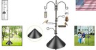 Elegant Wild Bird Feeding Station With Adjustable Hangers   Squirrel Baffle