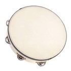 10  Handheld Tambourine Double Row Jingles Percussion Musical Instrument R0o4