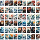 Playing Cards  poker Deck 54 Cards  Japanese Art Vintage Japanese Inspired 165