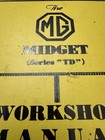 Vintage Nice Mg T Series Restoration - Midget Td-tf Workshop    Manual -jan  1954