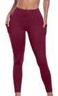 5 Pack Workout Leggings For Women With Pockets - High Waisted Yoga Pants Wome   