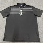 Mens Callaway Golf Polo Shirt Opti Dri Black Size Xl