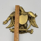 Vintage Brass American Eagle Door Knocker Federal Shield Japan 7 5 Inch Wide