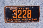 1964 Nwt Northwest Territories License Plate - Canada s Northland