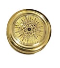 Antique Brass Poem Compass With Wooden Box Nautical Vintage Collectible   Gift