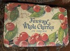 Vtg Fenway Whole Cherries In Cream Empty Box