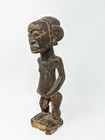 African Tribal Art - Congo  Luba Hemba Statue Figure - Antique Male Ancestor