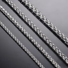 1pice Width 2 5-6mm Keel Link Chain Necklace For Men Women Stainless Steel Chain