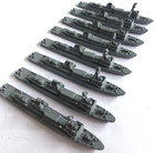 8 Vtg Hansa S8 B  rkner Burkner Waterline 1 1250 Metal Ship Model Painted Fleet