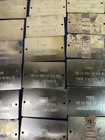 Vintage Lot 95 Brass Industrial Electrical Power Tags Plates Steampunk Hardware