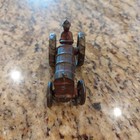 Arcade Vintage Antique Cast Iron Small Toy Tractor 4     Red Paint Farmer