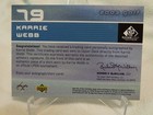 Karrie Webb Autograph 2003 Upperdeck Gear Card 554 1000 Lpga