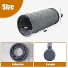 Hombys Extra Large Dog Tunnel For Dogs  Cats   22x22x51 In  Grey