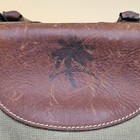 Vintage Tommy Bahama Tan   Brown Leather  canvas Doctor s Bag Style Duffel Rare