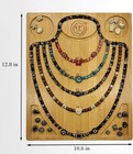 Noavaol Bamboo Bead Board For Jewelry Making  Combi Beading Tray Design Mat For