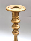 Antique 19th Century Heavy Brass Polish Shabbat Candlesticks