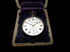 Ww1 British Army - Silver Presentation Pocket Watch W  History - Very Nice 