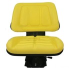 T333yl  1  New Yellow Tractor Suspension Seat Fits John Deere Makes   Models