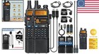 High Power Dual Band Ham Radio With Headset   Usb Charging - Ideal For Outdoor