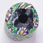 Rare Antique Millefiori Venetian Glass African Trade Bead Starburst Motif Italy