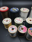 21 Vintage Lot Wood Sewing Thread Spool Art Craft Coats Clarks W thread