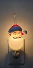 Department 56 Christmas Santa Head Bubble Night Light Glitter Works 2008 W  Box