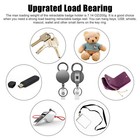 Retractable Badge Reel Id Card Holders Heavy Duty With Belt Clip Key Ring 2 Pack