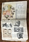 1920   s Child   s Scrapbook W  News   Magazine Clippings  Pics  Cartoons  62 Pages 