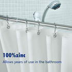 Metal Shower Curtain Hooks   set Of 12 Rings   rust Resistant S Shaped Hooks Hangers