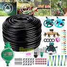 100ft Drip Irrigation System Garden Self Watering Plant Hose Micro Sprinkler Kit