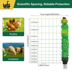 Electric Poultry Netting 41 5  H X 164  L  Portable Electric Chicken Fence For C