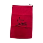 3 Authentic Christian Louboutin Paris Logo Red Dust Bag 9 5 x14 5  11 25 x14 75 