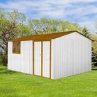 10x12ft Outdoor Storage Shed Large House Tool Sheds House Heavy Duty With Window