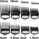 8pcs set Guide Comb For Clipper Universal Cutting Haircut Tools  Silver